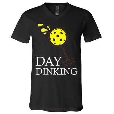 Day Dinking Pickleball Player Paddleball Lover V-Neck T-Shirt