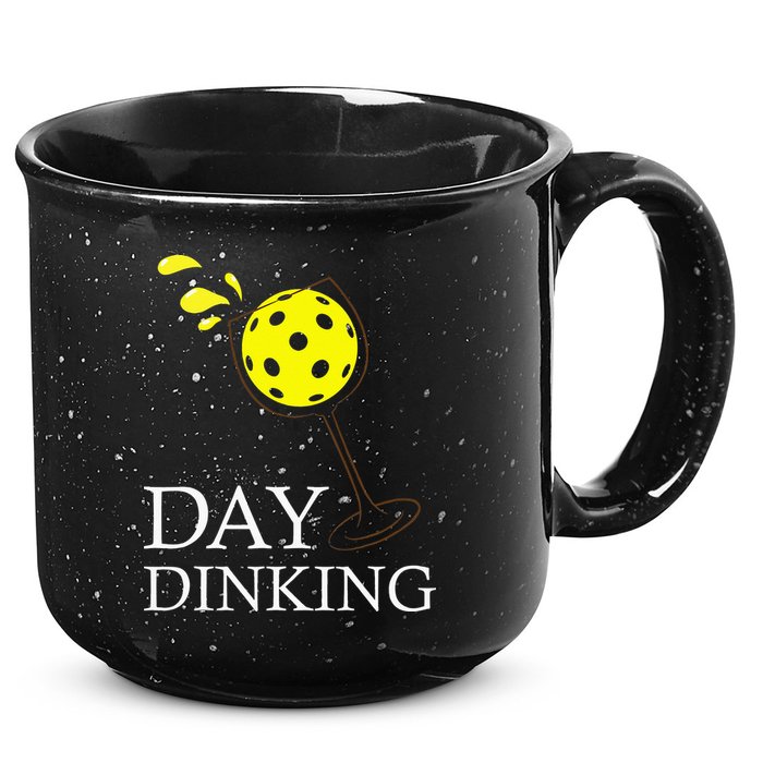 Day Dinking Pickleball Player Paddleball Lover 15oz Campfire Ceramic Mug