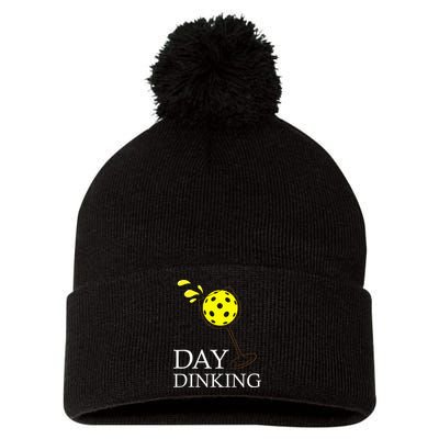 Day Dinking Pickleball Player Paddleball Lover Pom Pom 12in Knit Beanie