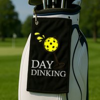 Day Dinking Pickleball Player Paddleball Lover Golf Towel