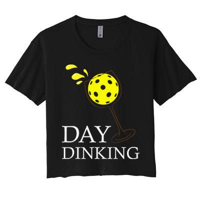 Day Dinking Pickleball Player Paddleball Lover Crop Top