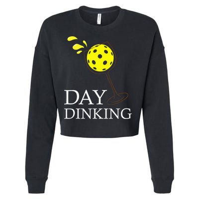 Day Dinking Pickleball Player Paddleball Lover Cropped Pullover Crew