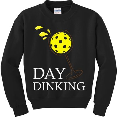 Day Dinking Pickleball Player Paddleball Lover Kids Sweatshirt