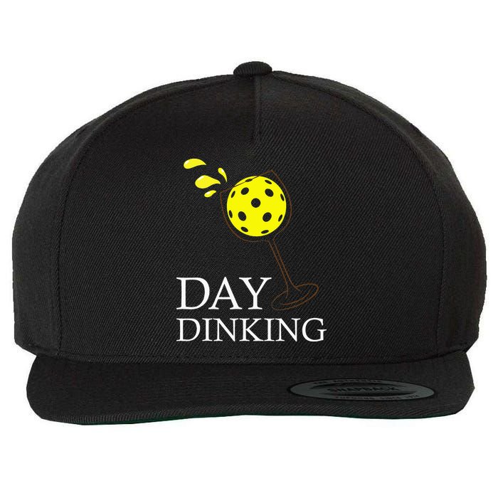Day Dinking Pickleball Player Paddleball Lover Wool Snapback Cap