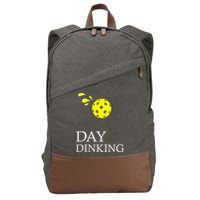 Day Dinking Pickleball Player Paddleball Lover Cotton Canvas Backpack