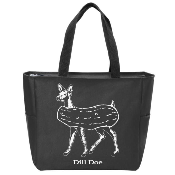 Dill Doe Reindeer Pickles Naughty Zip Tote Bag