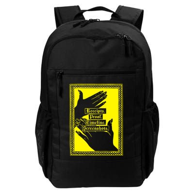 Drunk Drawn Receipts Proof Timeline Screenshots Daily Commute Backpack