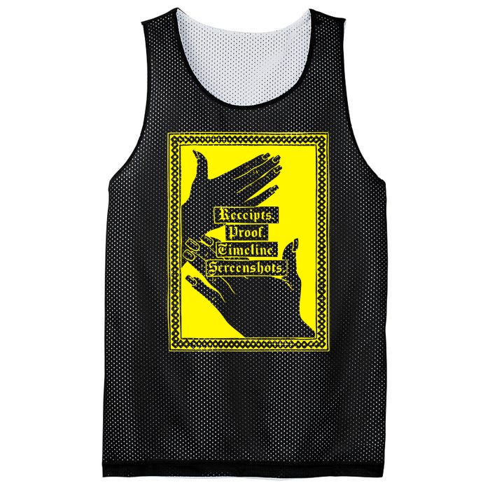 Drunk Drawn Receipts Proof Timeline Screenshots Mesh Reversible Basketball Jersey Tank