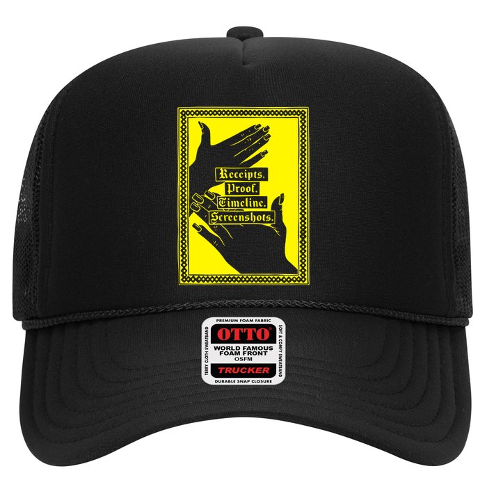 Drunk Drawn Receipts Proof Timeline Screenshots Trucker Hat