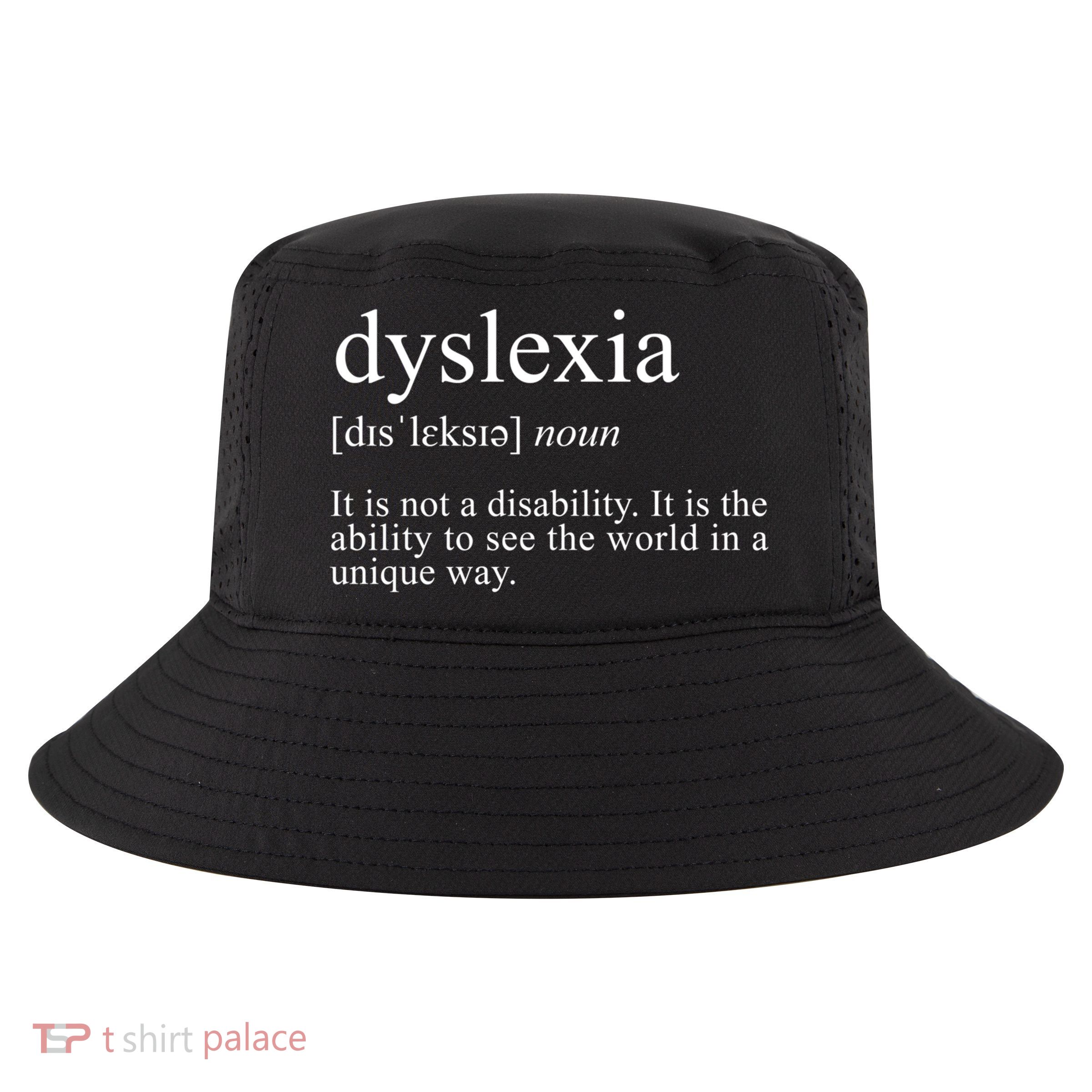 Dyslexia Definition Reading Specialist Dyslexia Awareness Gift Cool Comfort Performance Bucket Hat