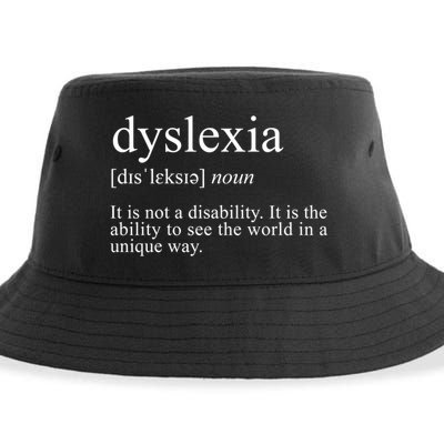 Dyslexia Definition Reading Specialist Dyslexia Awareness Gift Sustainable Bucket Hat
