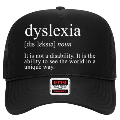 Dyslexia Definition Reading Specialist Dyslexia Awareness Gift Trucker Hat