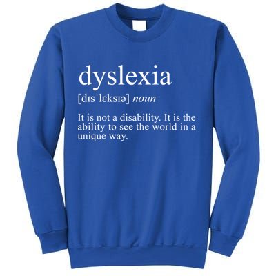 Dyslexia Definition Reading Specialist Dyslexia Awareness Gift Sweatshirt