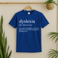 Dyslexia Definition Reading Specialist Dyslexia Awareness Gift T-Shirt