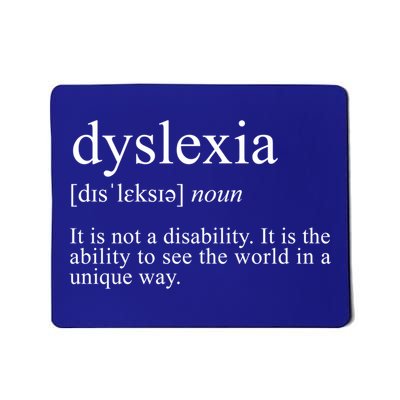 Dyslexia Definition Reading Specialist Dyslexia Awareness Gift Mousepad