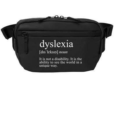 Dyslexia Definition Reading Specialist Dyslexia Awareness Gift Crossbody Pack