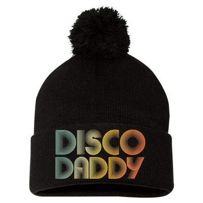 Disco Daddy Retro 60s 70s Party Costume Dad Fathers Day Pom Pom 12in Knit Beanie