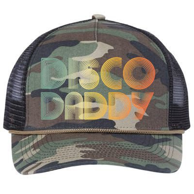 Disco Daddy Retro 60s 70s Party Costume Dad Fathers Day Retro Rope Trucker Hat Cap