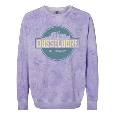 Dusseldorf Dialect Rhine Westphalia Germany Souvenir Colorblast Crewneck Sweatshirt