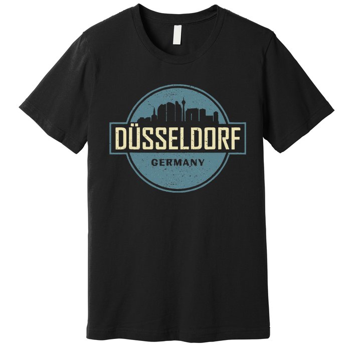 Dusseldorf Dialect Rhine Westphalia Germany Souvenir Premium T-Shirt