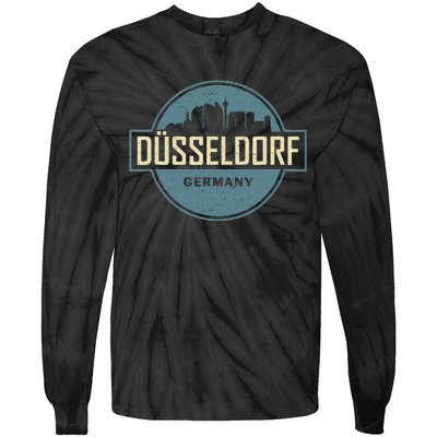 Dusseldorf Dialect Rhine Westphalia Germany Souvenir Tie-Dye Long Sleeve Shirt