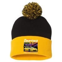 Drifting Pom Pom 12in Knit Beanie