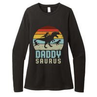 Daddysaurus Daddysaurus Rex Design Fathers Day Womens CVC Long Sleeve Shirt