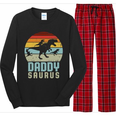 Daddysaurus Daddysaurus Rex Design Fathers Day Long Sleeve Pajama Set