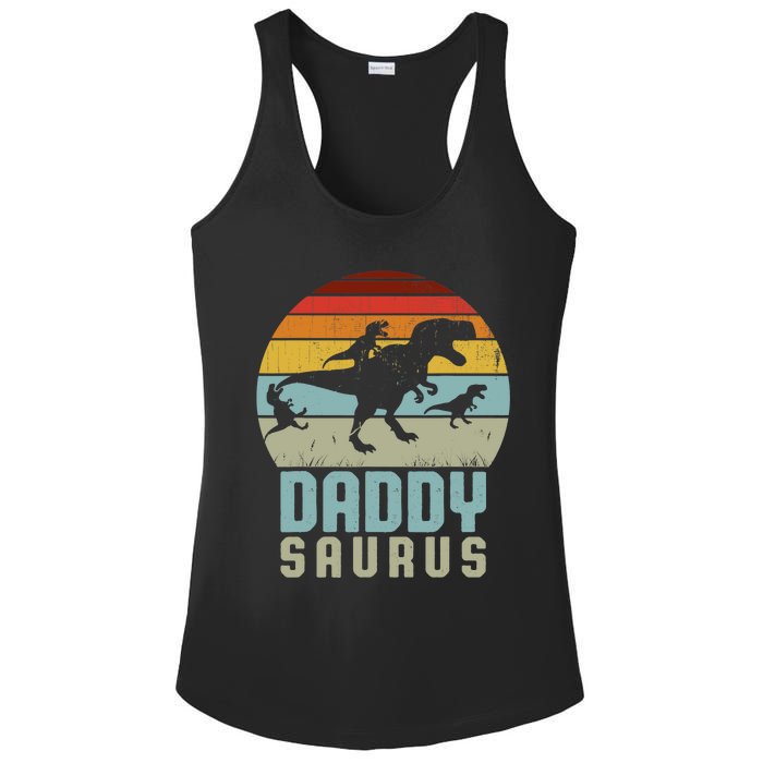 Daddysaurus Daddysaurus Rex Design Fathers Day Ladies PosiCharge Competitor Racerback Tank