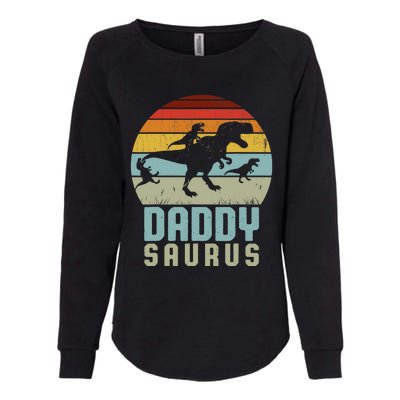 Daddysaurus Daddysaurus Rex Design Fathers Day Womens California Wash Sweatshirt