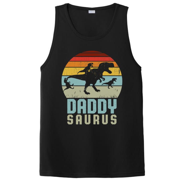 Daddysaurus Daddysaurus Rex Design Fathers Day PosiCharge Competitor Tank