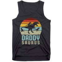 Daddysaurus Daddysaurus Rex Design Fathers Day Tank Top