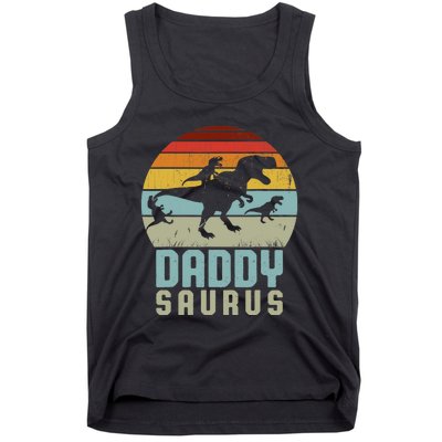 Daddysaurus Daddysaurus Rex Design Fathers Day Tank Top