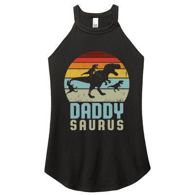 Daddysaurus Daddysaurus Rex Design Fathers Day Women's Perfect Tri Rocker Tank