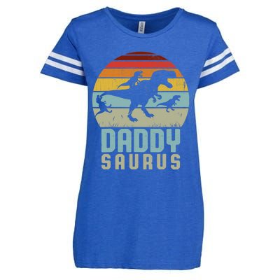 Daddysaurus Daddysaurus Rex Design Fathers Day Enza Ladies Jersey Football T-Shirt