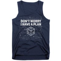 D.20 Dice Roll 1 Funny Dungeon Gamer Critical Fail Dragon Tank Top