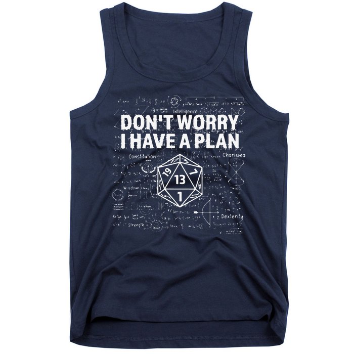 D.20 Dice Roll 1 Funny Dungeon Gamer Critical Fail Dragon Tank Top