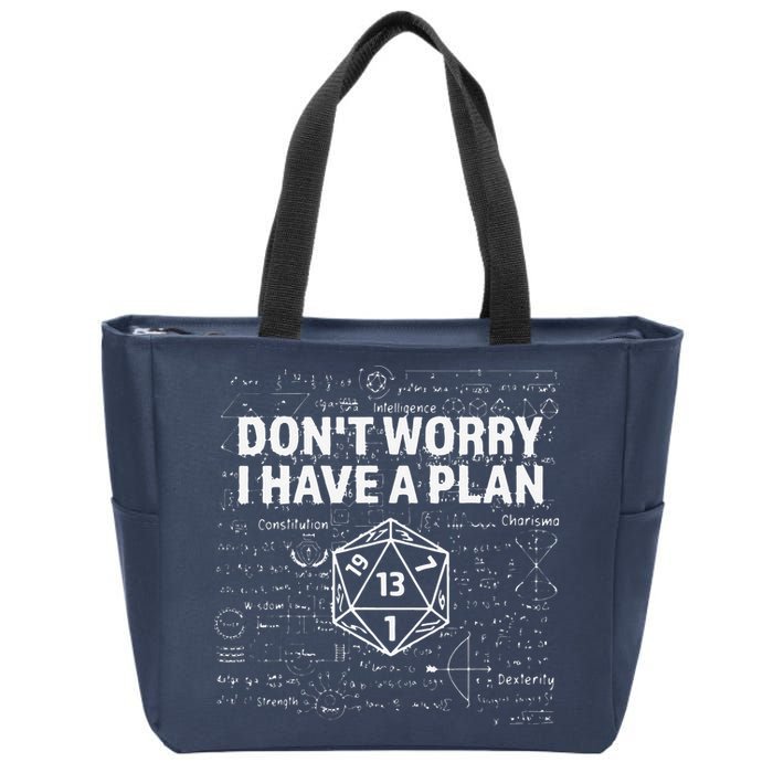 D.20 Dice Roll 1 Funny Dungeon Gamer Critical Fail Dragon Zip Tote Bag