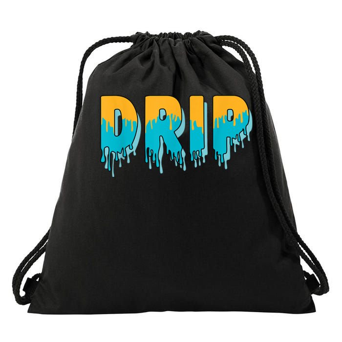 Drip Dripping Retro Aqua 5s Matching Drawstring Bag