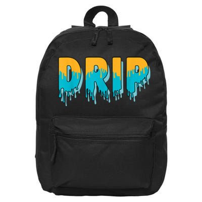 Drip Dripping Retro Aqua 5s Matching 16 in Basic Backpack