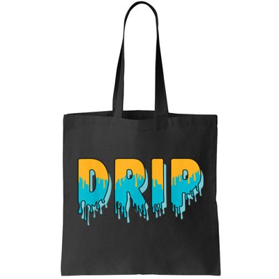 Drip Dripping Retro Aqua 5s Matching Tote Bag