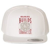 Dungeons & Dragons Rolling Dice Builds Character Short Sleeve Wool Snapback Cap