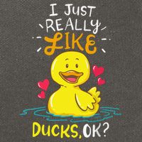 Duck Ducks Rubber Cotton Canvas Backpack