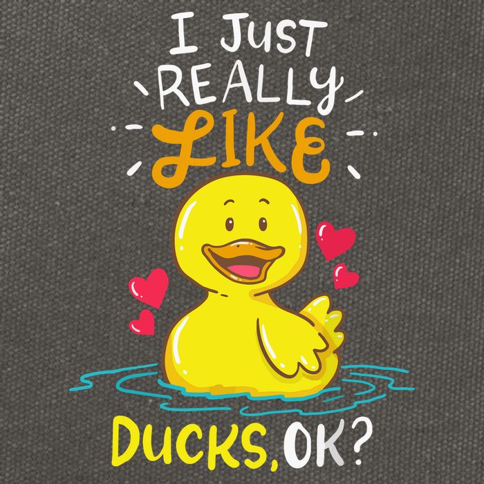 Duck Ducks Rubber Cotton Canvas Backpack