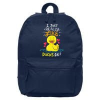 Duck Ducks Rubber 16 in Basic Backpack