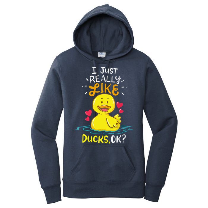 Duck Ducks Rubber Women's Pullover Hoodie
