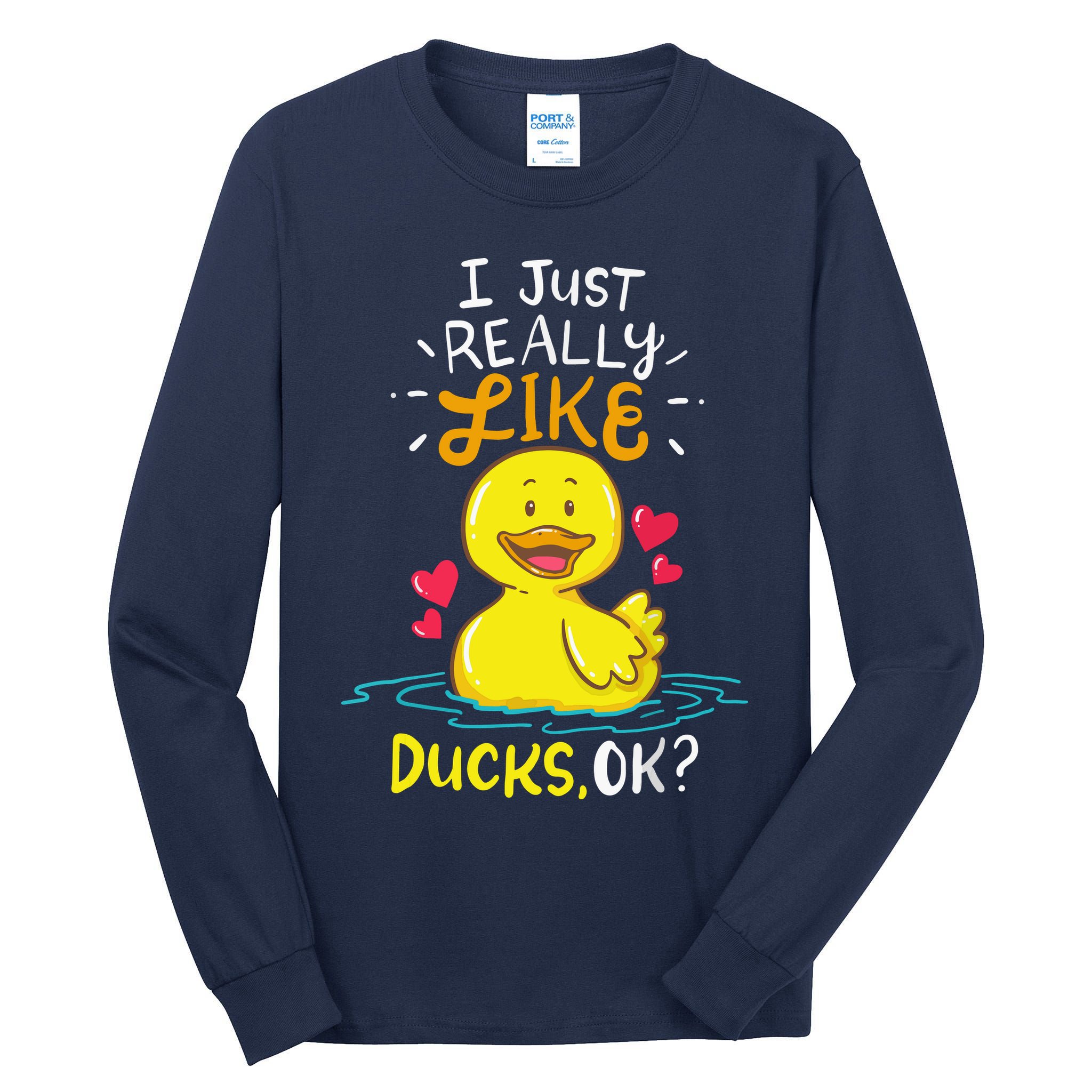 Duck Ducks Rubber Tall Long Sleeve T-Shirt