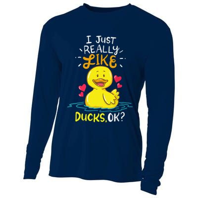 Duck Ducks Rubber Cooling Performance Long Sleeve Crew