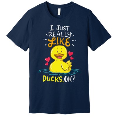 Duck Ducks Rubber Premium T-Shirt