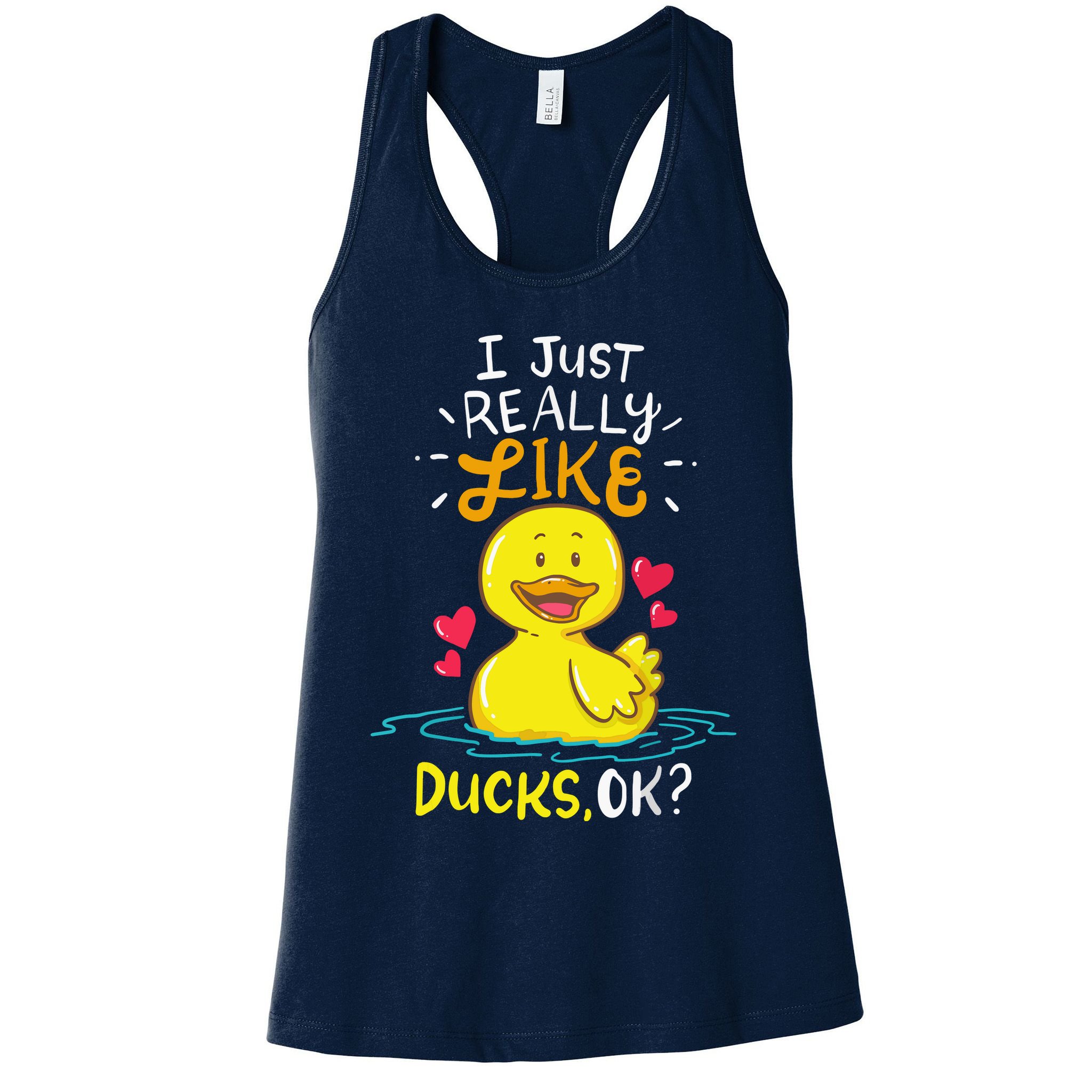 Duck Ducks Rubber Womens Tank Top